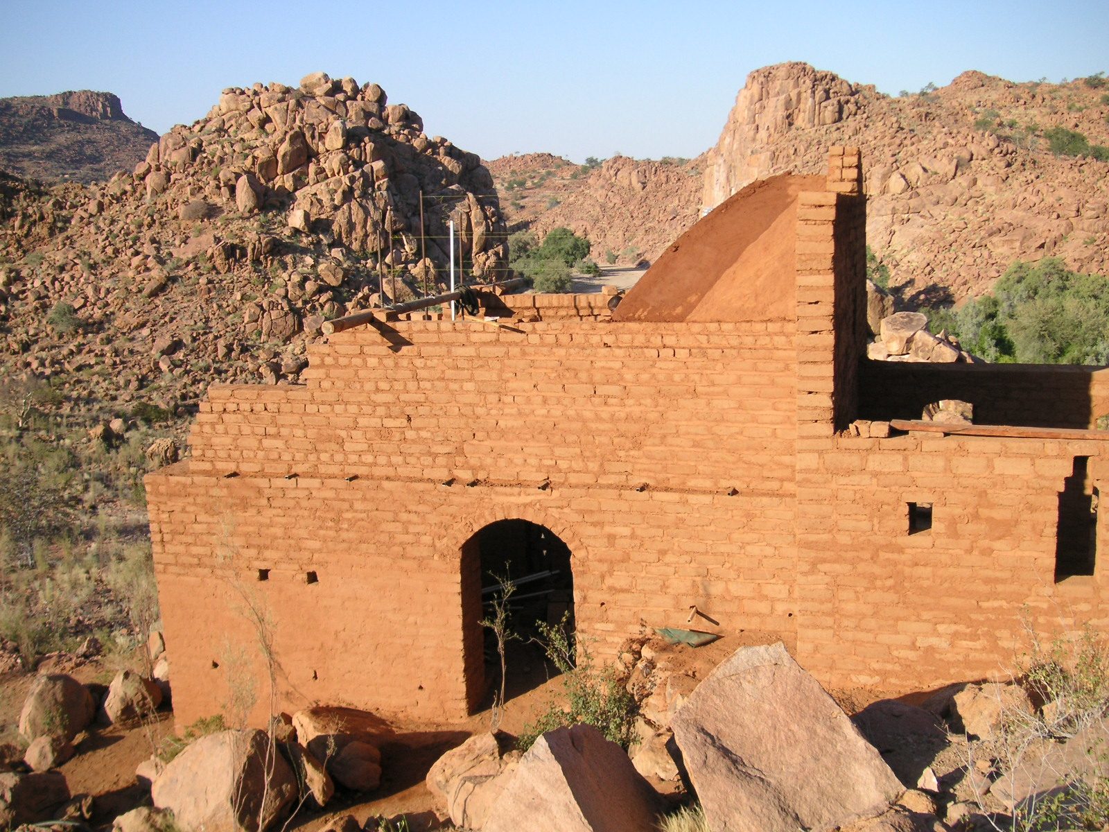 Damaraland — clay block detail